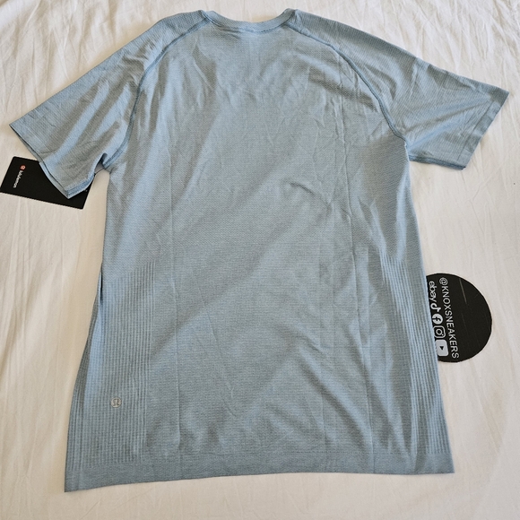 Lululemon Metal Vent Tech Short Sleeve 2.0 PERO/BZEB Breeze Blue Men’s Size XL - Picture 4 of 6